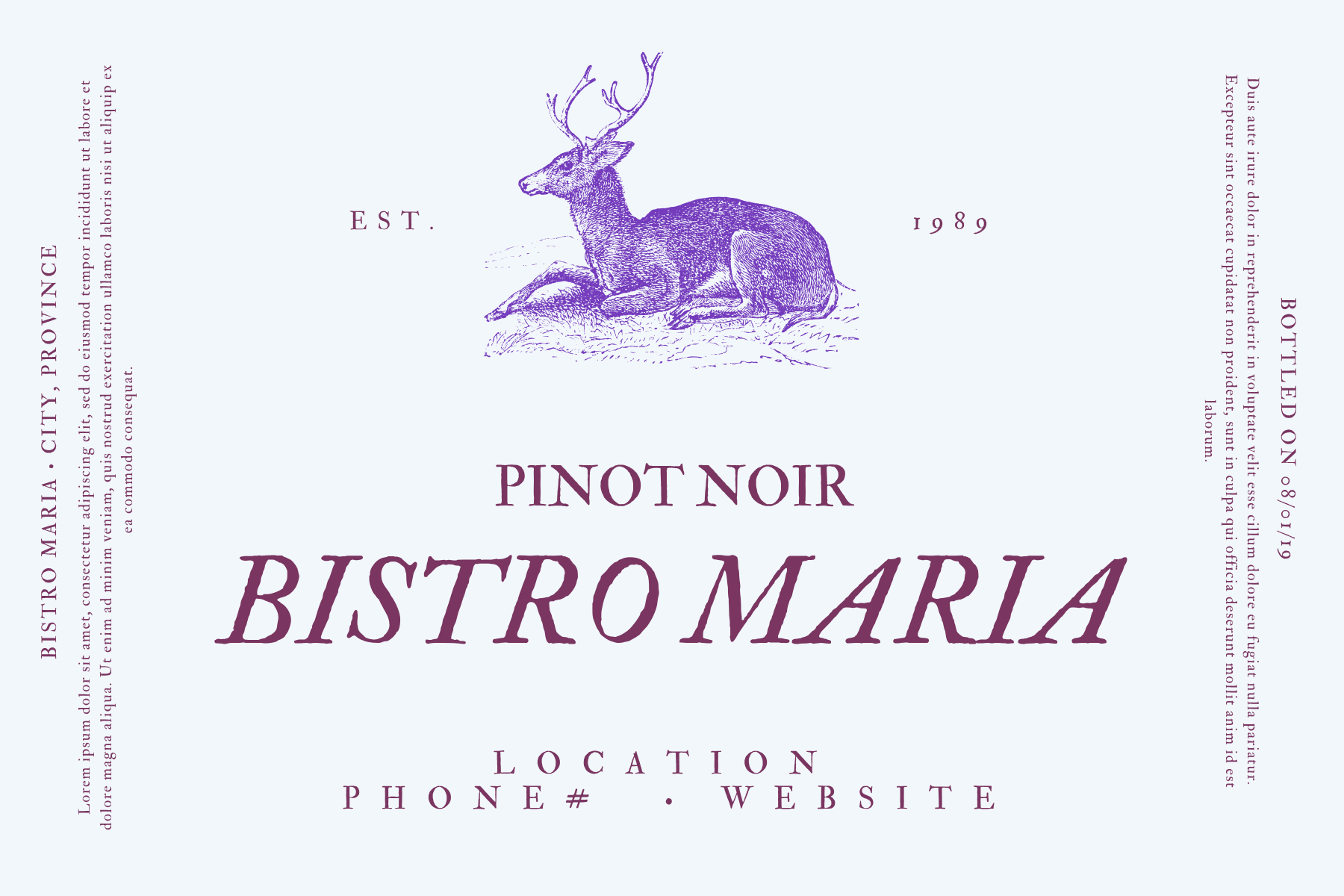 Custom Wine Bottle Label