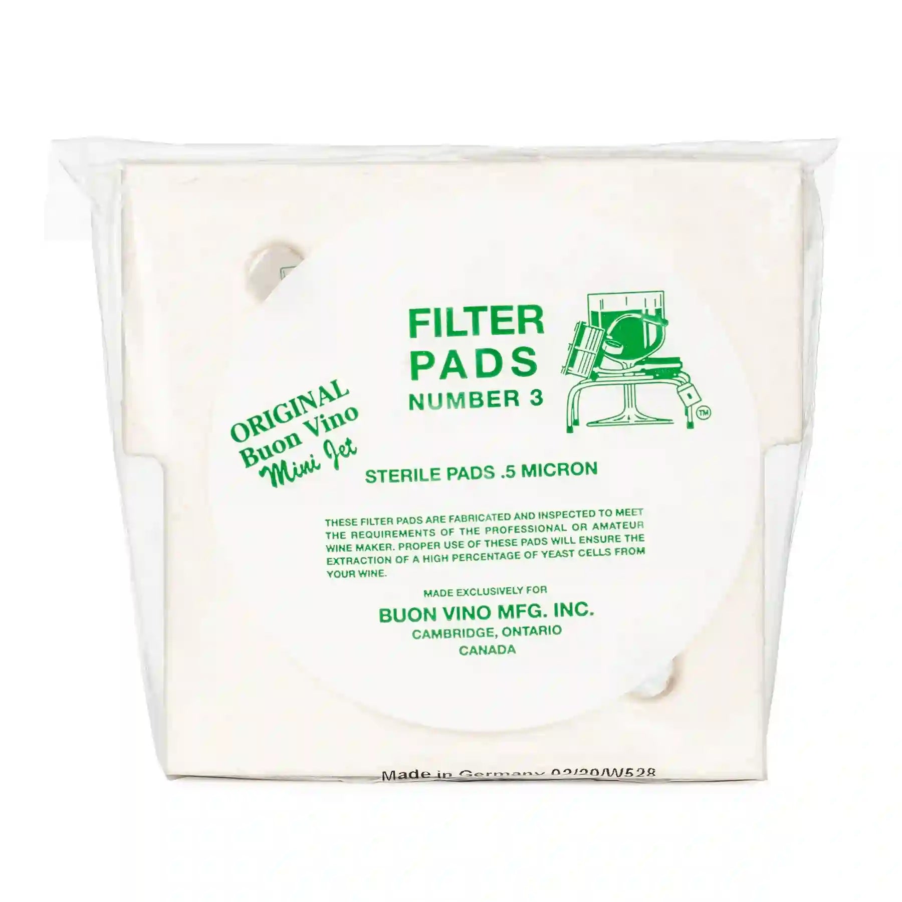Buon Vino Mini-Jet Filter Pads #3 Sterile