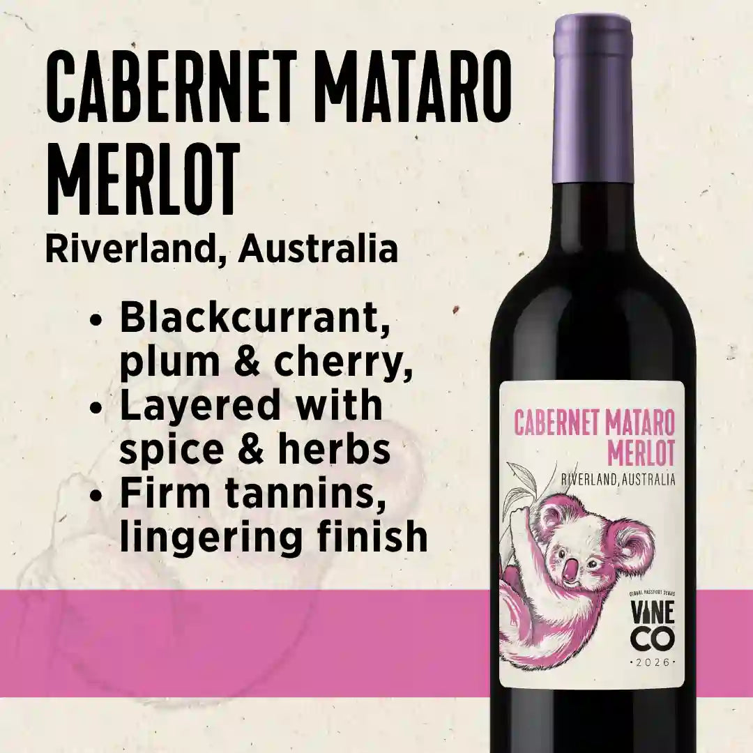 VineCo Global Passport Series - Cabernet Mataro Merlot "Murray Red" - Riverland, Australia(March 2026)