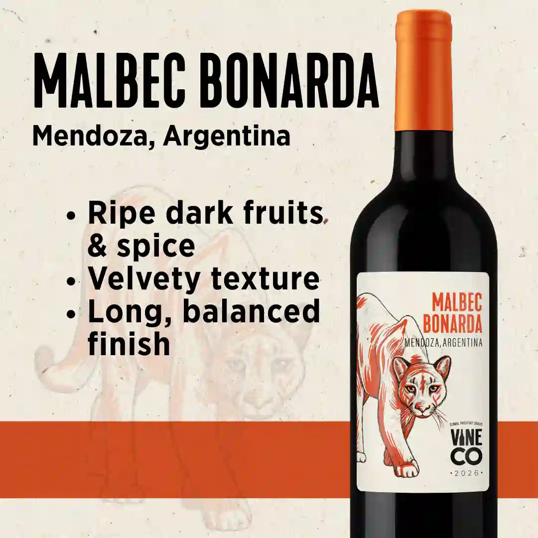 VineCo Global Passport Series - Malbec Bonarda "Twin Peaks" - Mendoza, Argentina(December 2025)