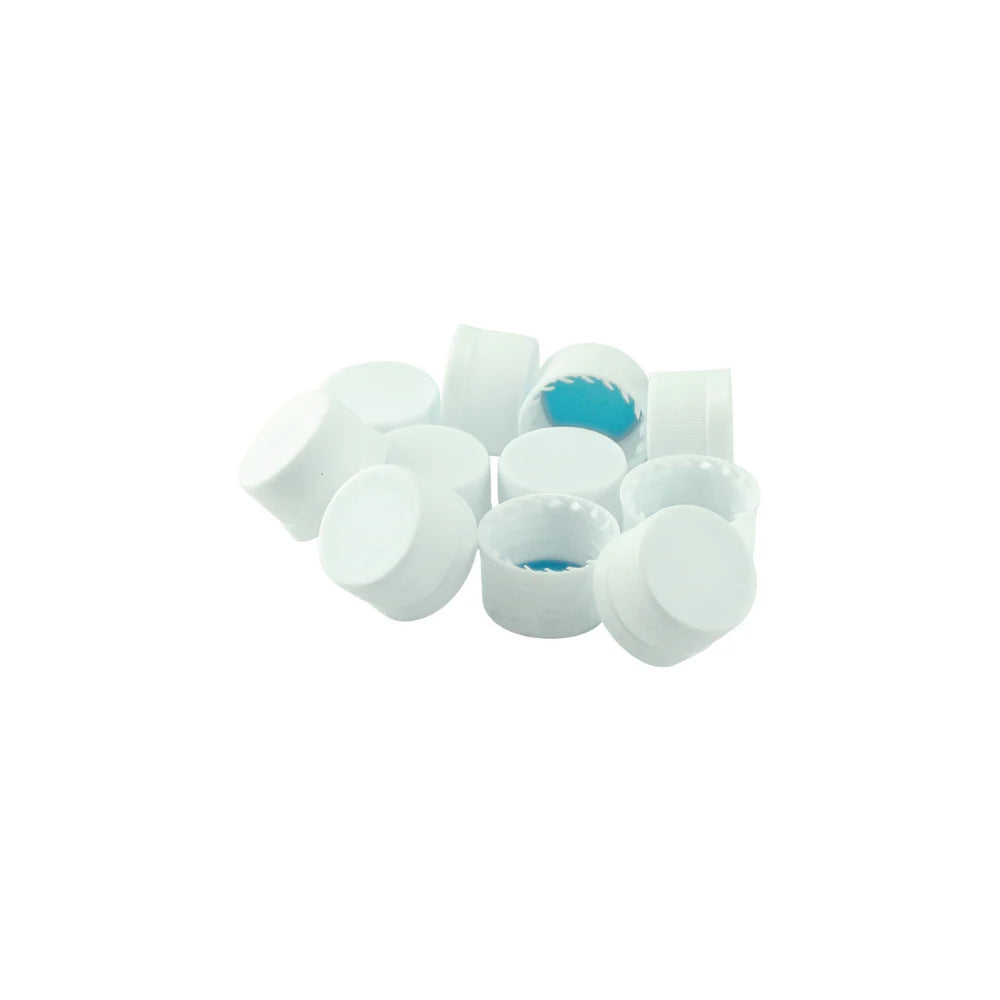 Cap PET - White Plastic - 30/pack